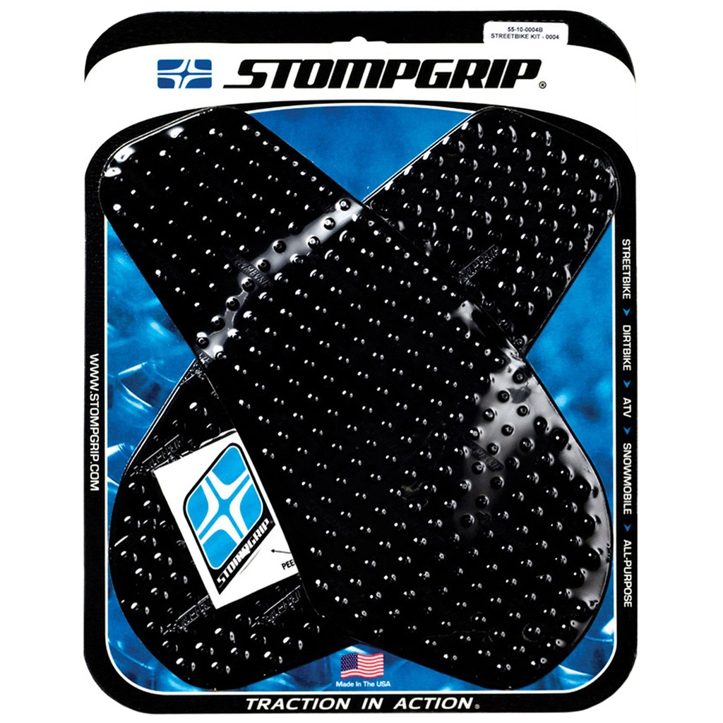 StompGrip Volcano Streetbike Black Traction Kit