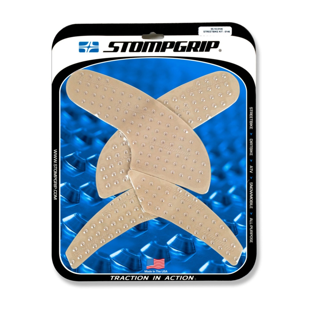 StompGrip Volcano Streetbike Clear Traction Kit