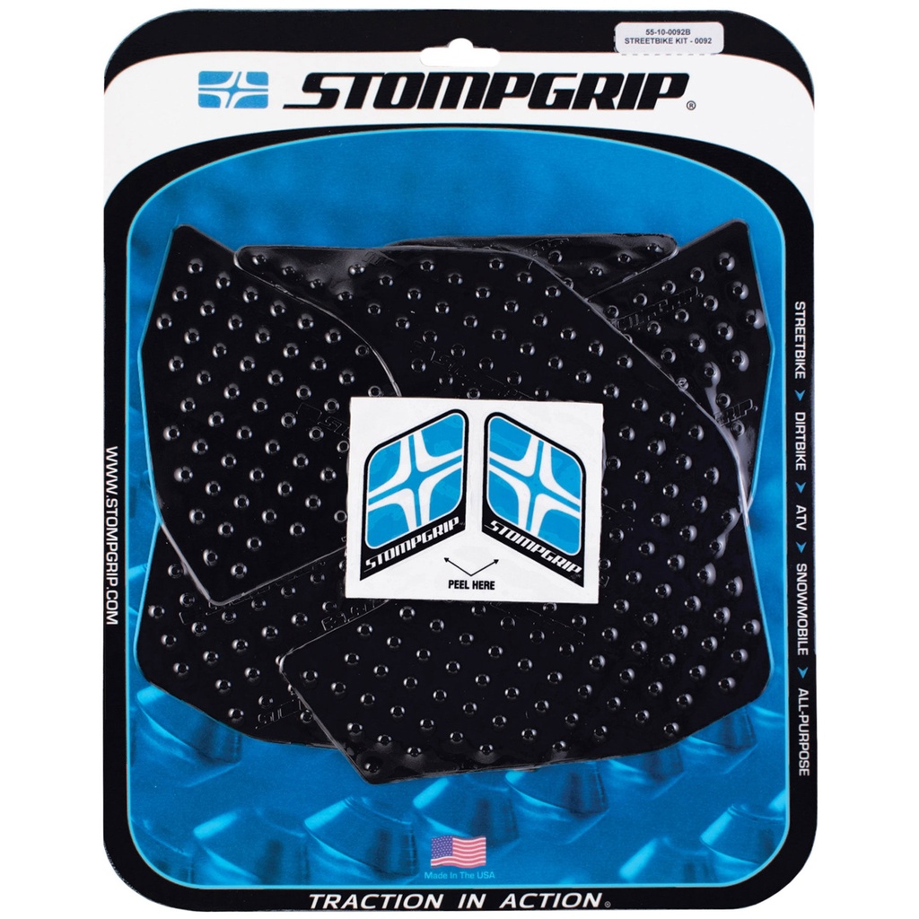 StompGrip Volcano Streetbike Black Traction Kit