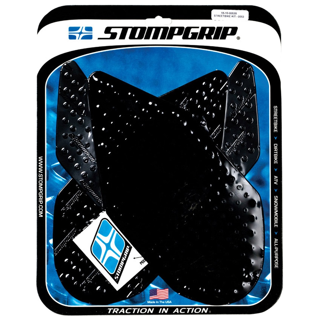 StompGrip Volcano Streetbike Black Traction Kit