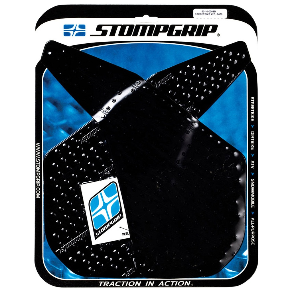 StompGrip Volcano Streetbike Black Traction Kit