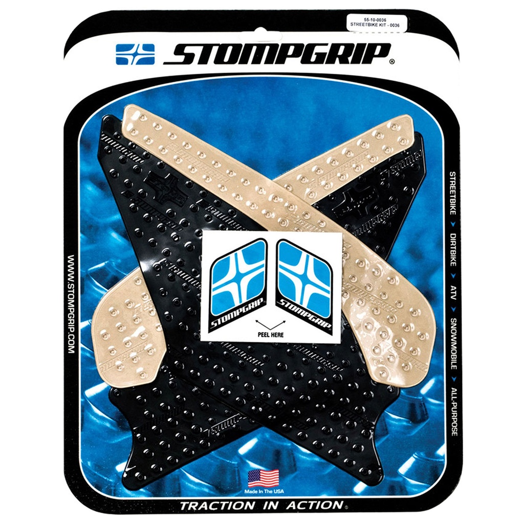 StompGrip Volcano Streetbike Clear Traction Kit