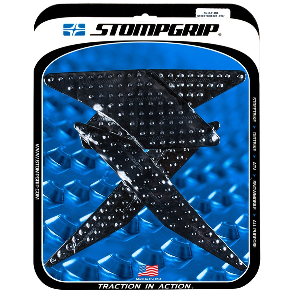 StompGrip Volcano Streetbike Black Traction Kit