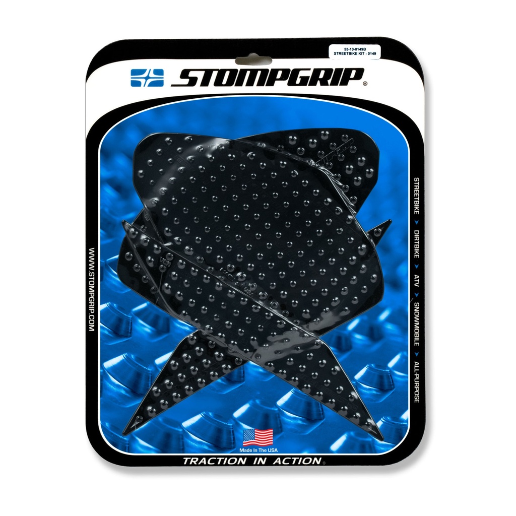 StompGrip Volcano Streetbike Black Traction Kit