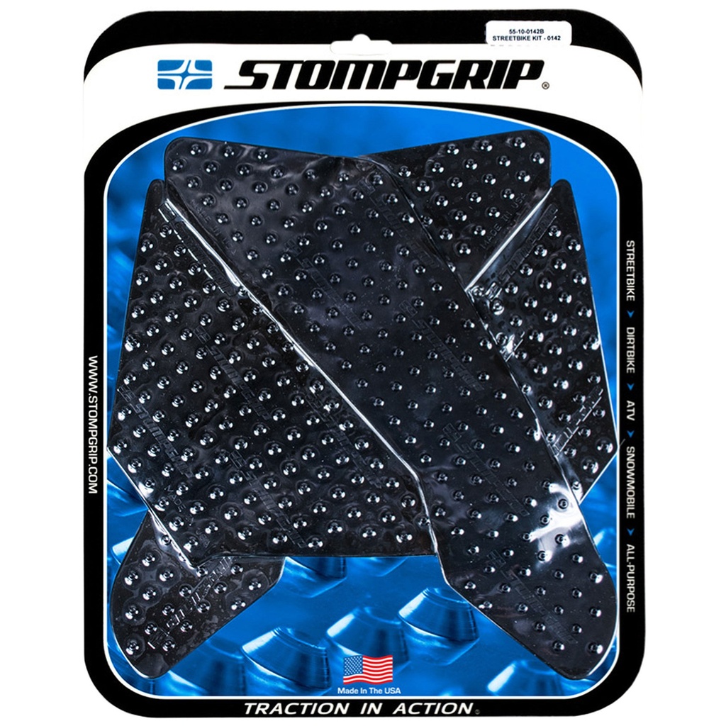 StompGrip Volcano Streetbike Black Traction Kit
