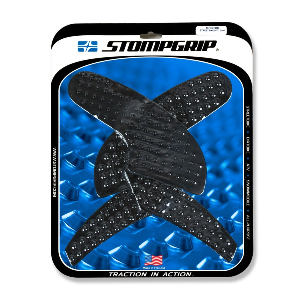 StompGrip Volcano Streetbike Black Traction Kit