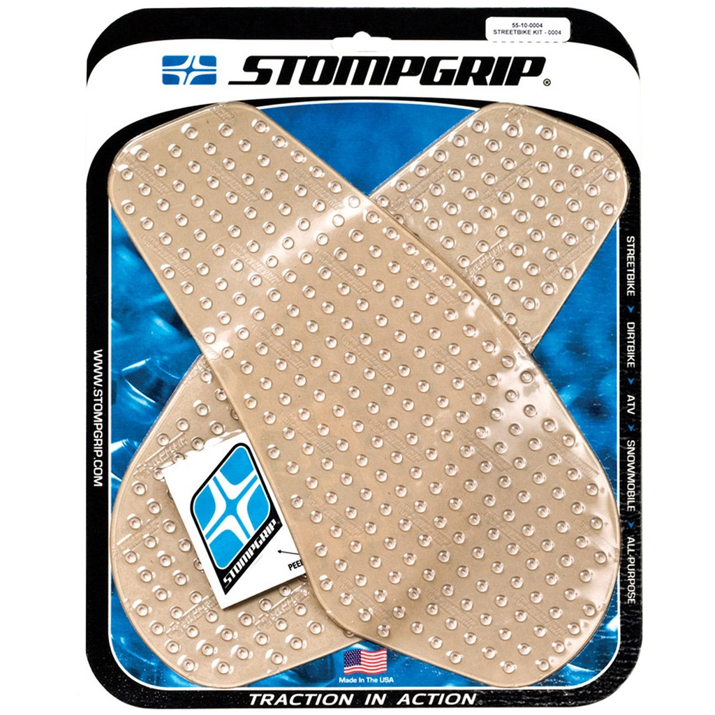 StompGrip Volcano Streetbike Clear Traction Kit