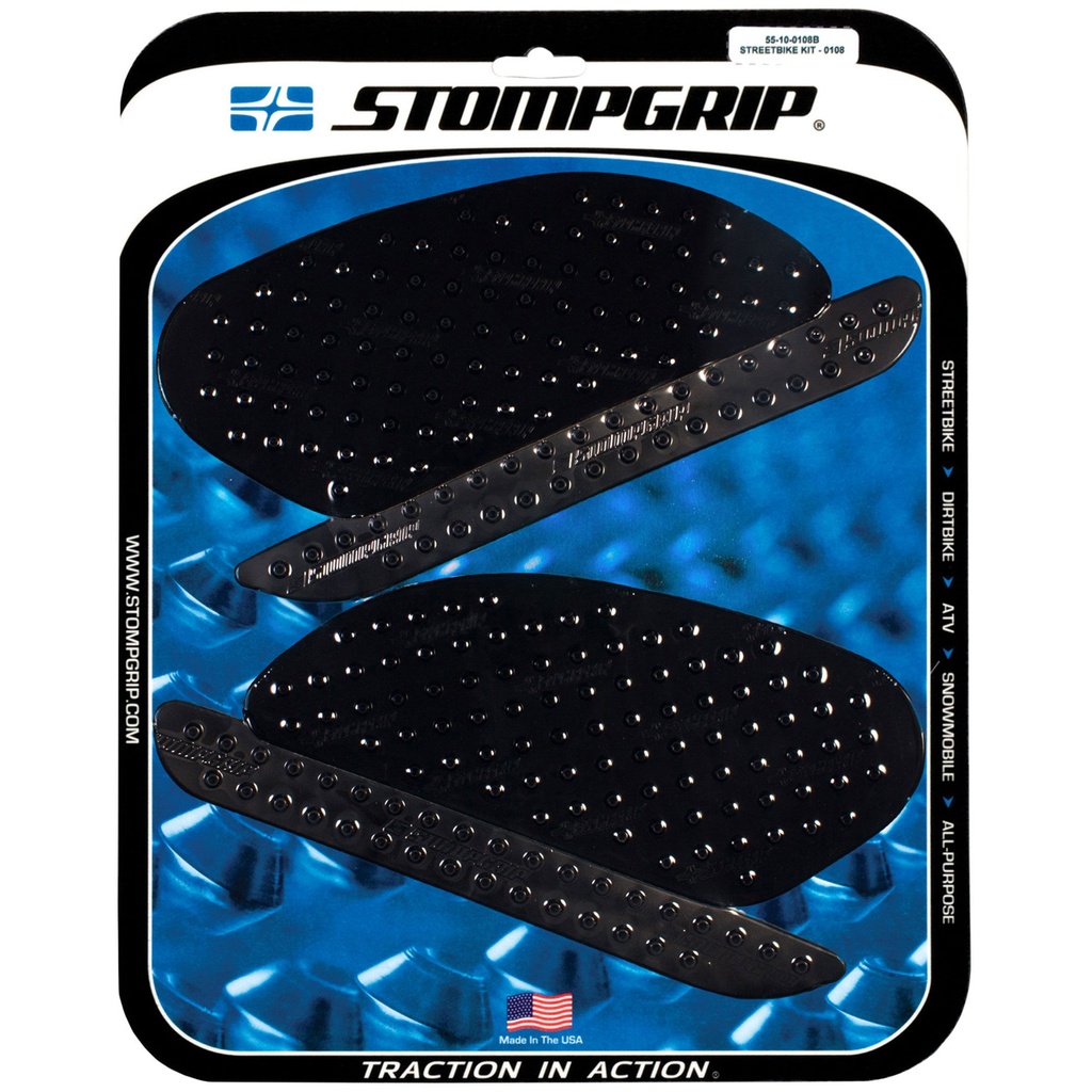 StompGrip Volcano Streetbike Black Traction Kit