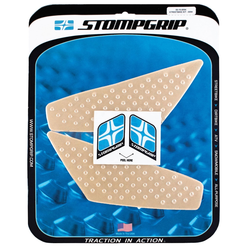 StompGrip Volcano Streetbike Clear Traction Kit