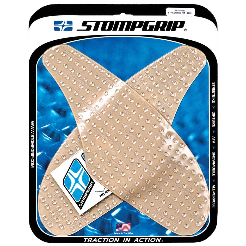 StompGrip Volcano Streetbike Clear Traction Kit