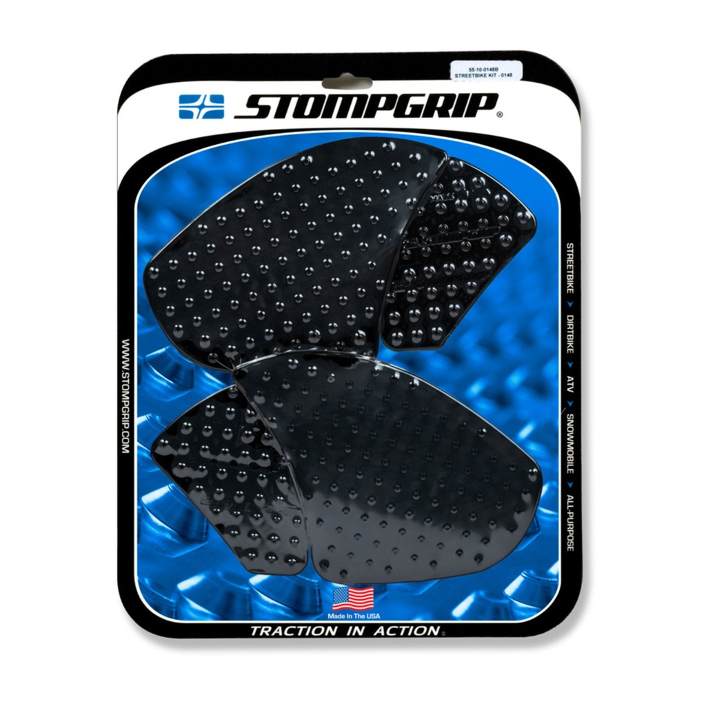 StompGrip Volcano Streetbike Black Traction Kit