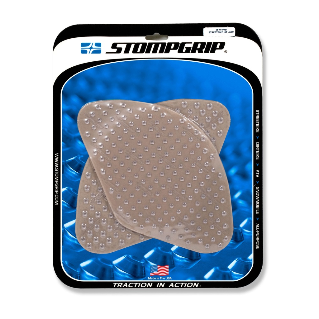 StompGrip Volcano Streetbike Clear Traction Kit
