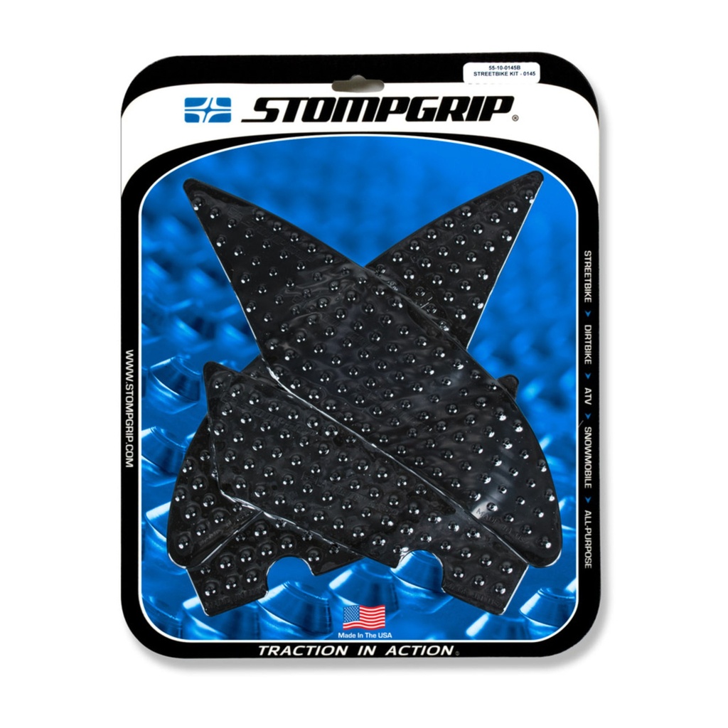 StompGrip Volcano Streetbike Black Traction Kit