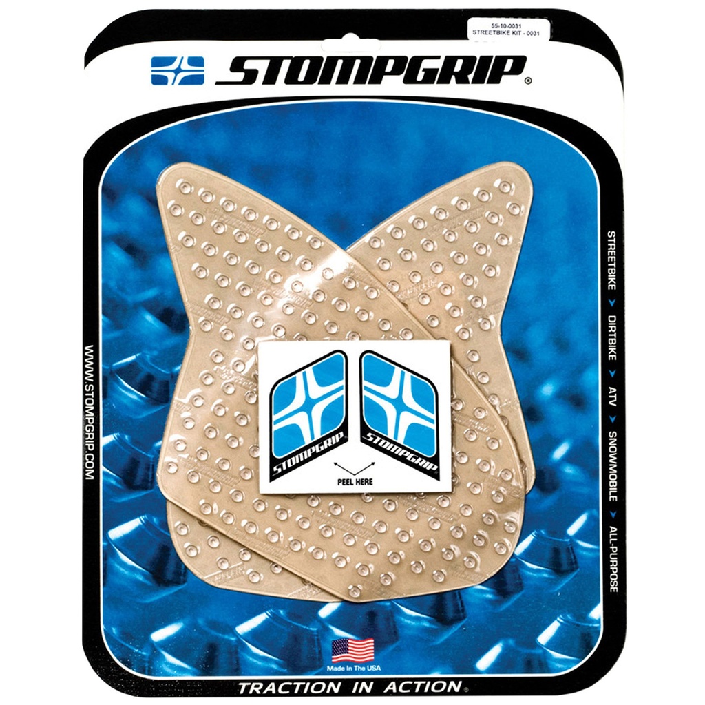 StompGrip Volcano Streetbike Clear Traction Kit