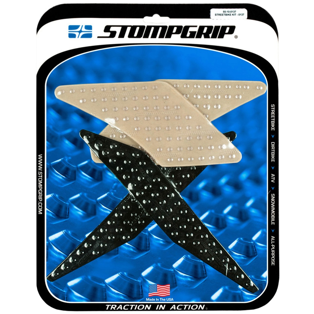 StompGrip Volcano Streetbike Clear Traction Kit