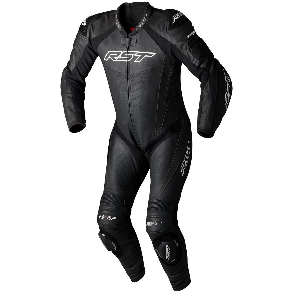 [5001568-3820416] RST Tractech Evo 5 Leather Motorcycle Suit (UK 48 / Eur 58, Black / Black / Black)
