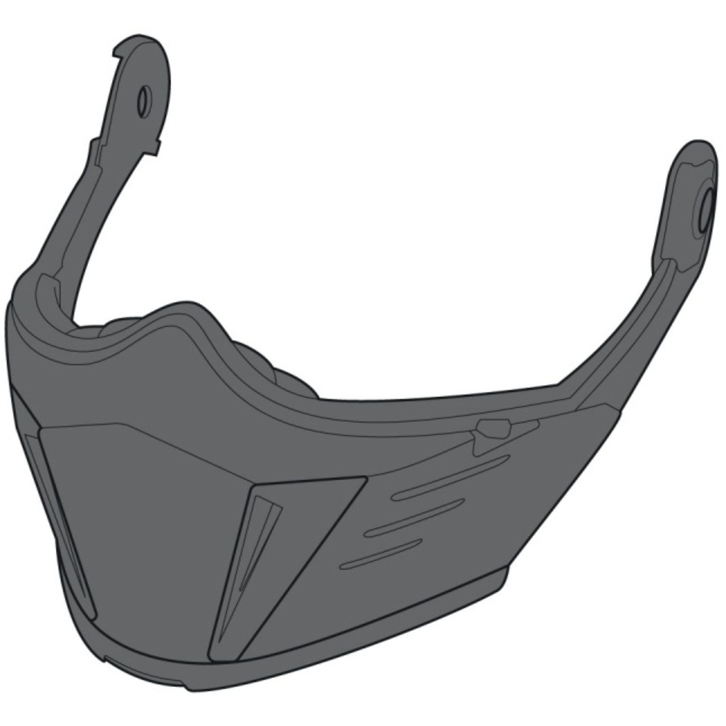 [OXFSP06CHB1GBN0G00] Simpson Darksome Black Replacement Chin Bar
