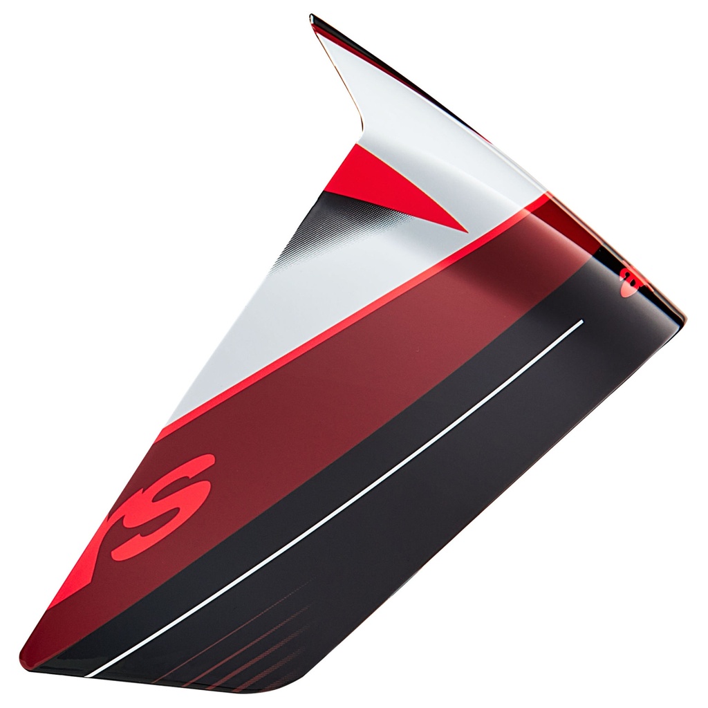 [5001691-3828295] Alpinestars S-R10 Spare Team Race Spoiler (Black Carbon / Red / Gloss White)