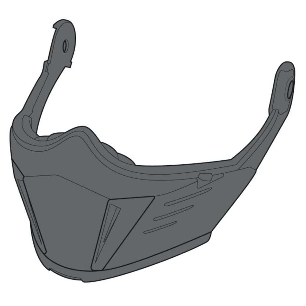 [5000823-3576246] Simpson Darksome Helmet Chin Bar (Black)