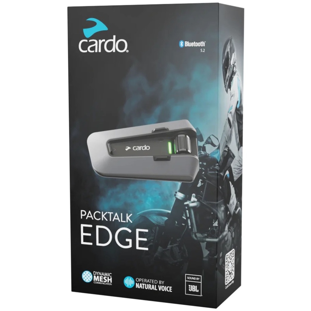 [5001638-3826364] Cardo Packtalk Edge Motorcycle Intercom (Single)