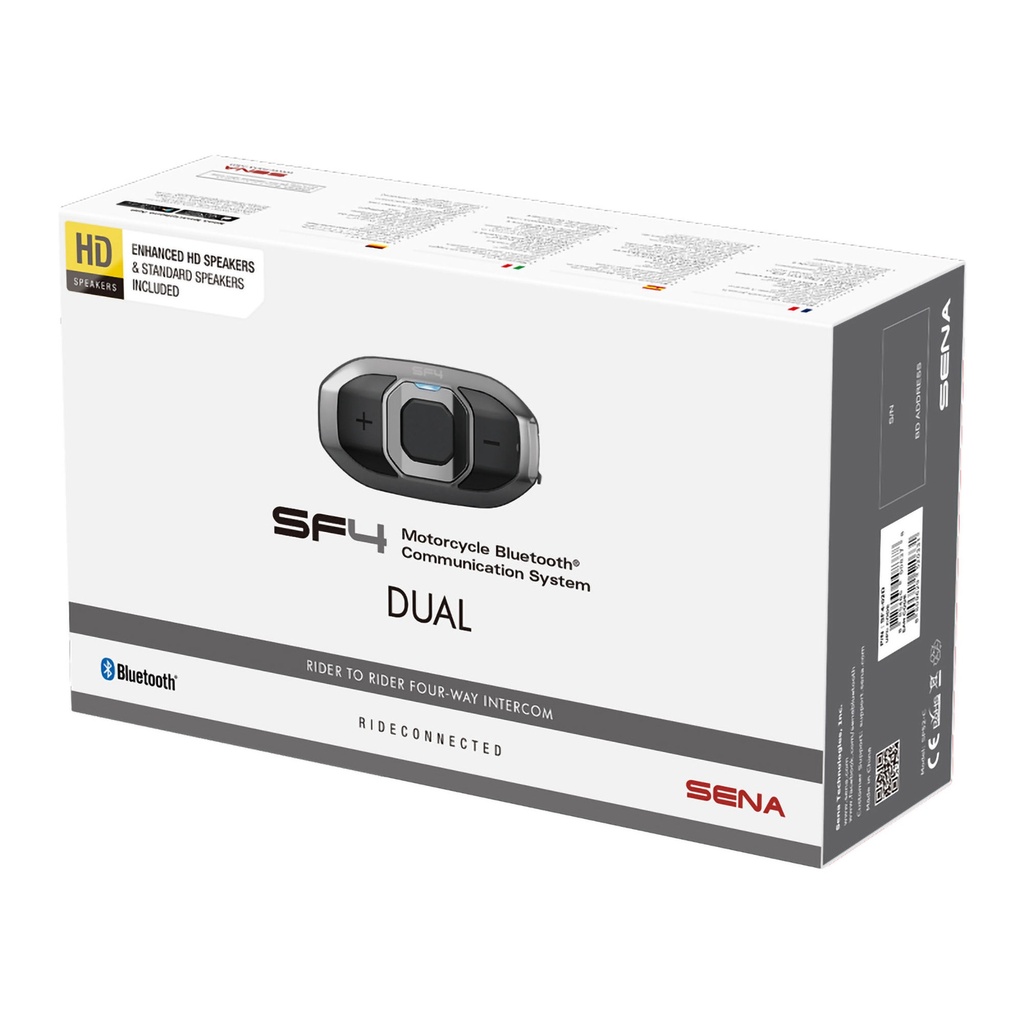 [FDX0766549] SENA SF4 Motorcycle Bluetooth Communication System With Dual Speakers (Dual Pack)