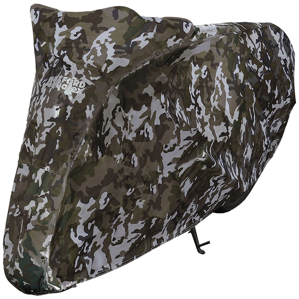[1304191-1673770] Oxford Aquatex Camo Waterproof Outdoor Motorcycle Cover (Small)