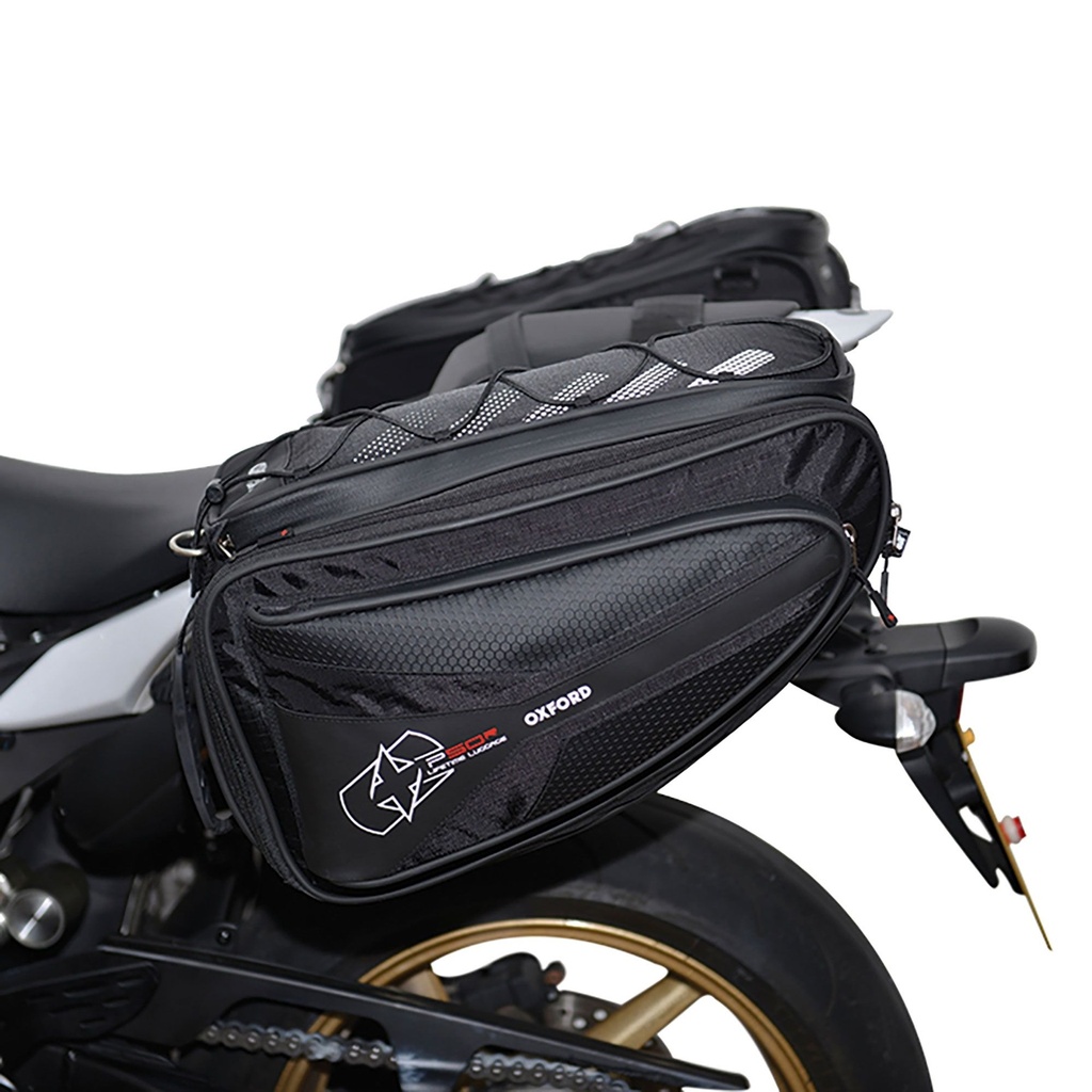 [1301945-1607469] Oxford P50R Motorcycle Panniers (Black)