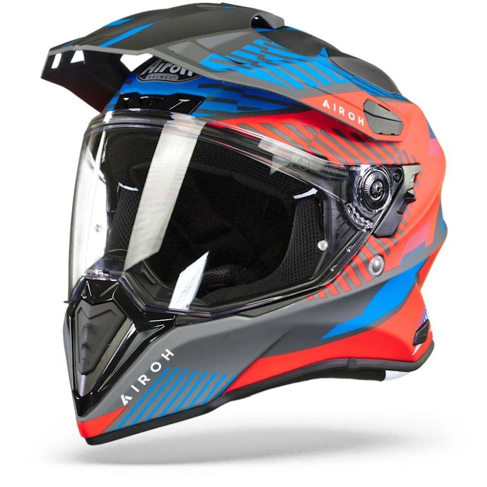 [2006364-3835817] Airoh Commander 'Boost' Graphic Adventure Motorcycle Helmet (M (57-58cm), Boost Red Gloss)