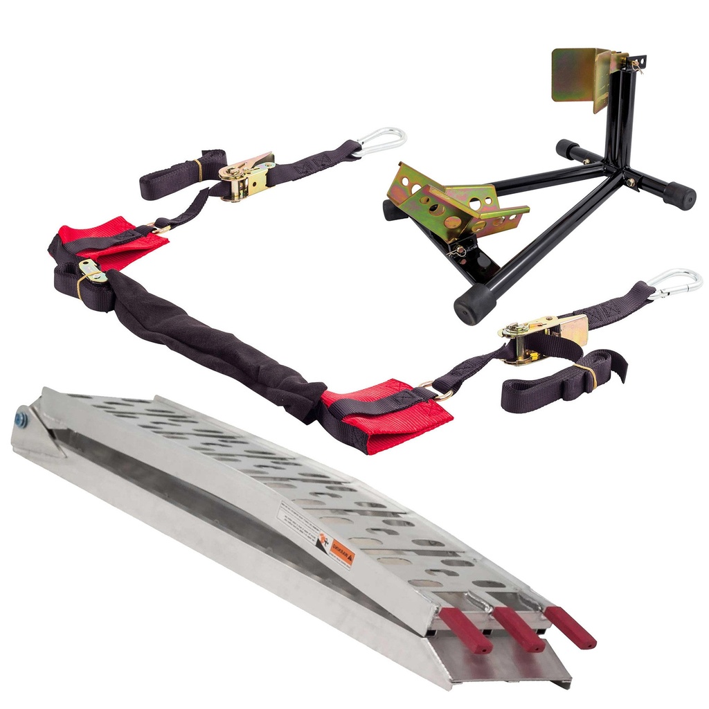 [UBRRAMPBWCHKRS/AKN] Warrior Bar Straps, Wheel Chock and Loading Ramp Bundle