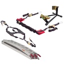 Warrior Bar Straps, Tyre Down, Heavy Duty Wheel Chock and Loading Ramp Bundle