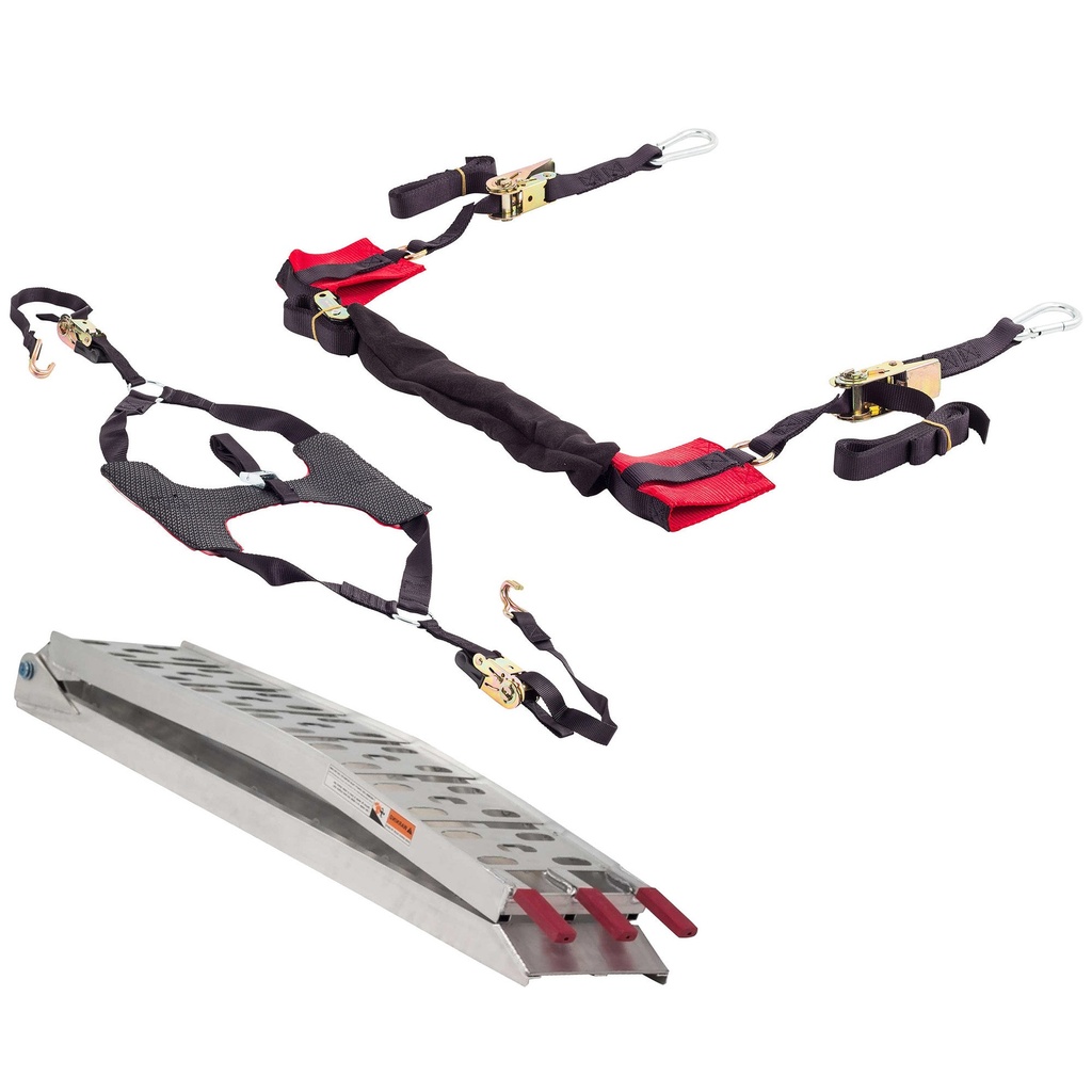 [UBR84-02034TYREDOWNRAMPKIT/AKN] Warrior Bar Straps, Tyre Down and Loading Ramp Bundle