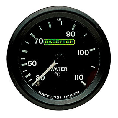 [247038-1938975] Racetech Water Temperature Gauge - Mechanical (12ft)