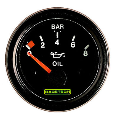 [R/PRTECOP8] Racetech Oil Pressure Gauge - Electrical