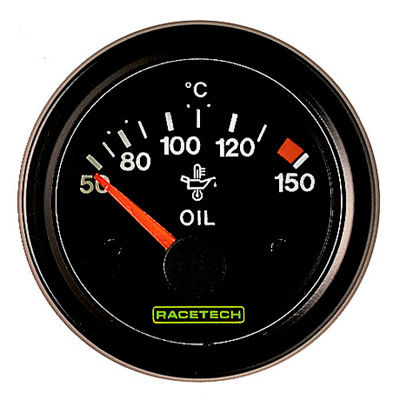 [R/PRTECOT150] Racetech Oil Temperature Gauge Electrical
