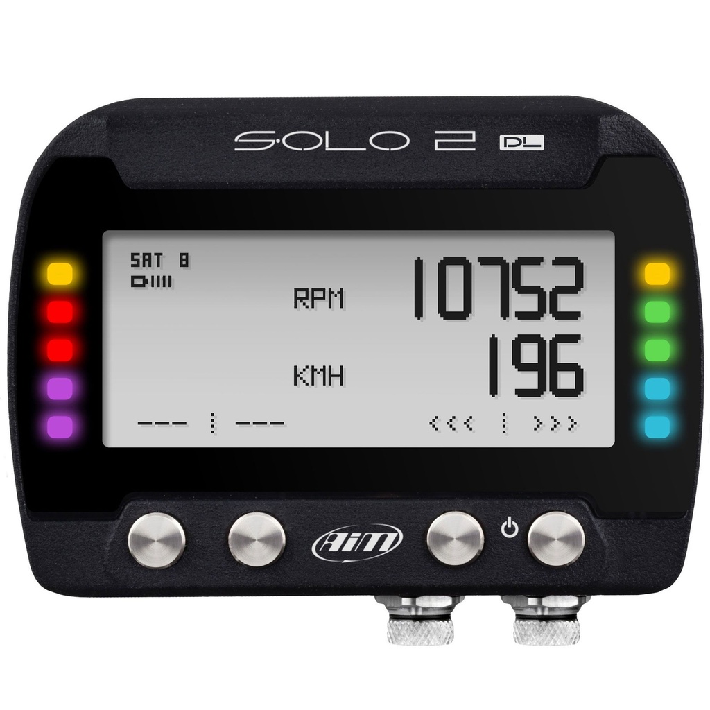 [1453218-3462412] AIM Solo 2 DL GPS Lap Timer With ECU Input (OBDII Port)