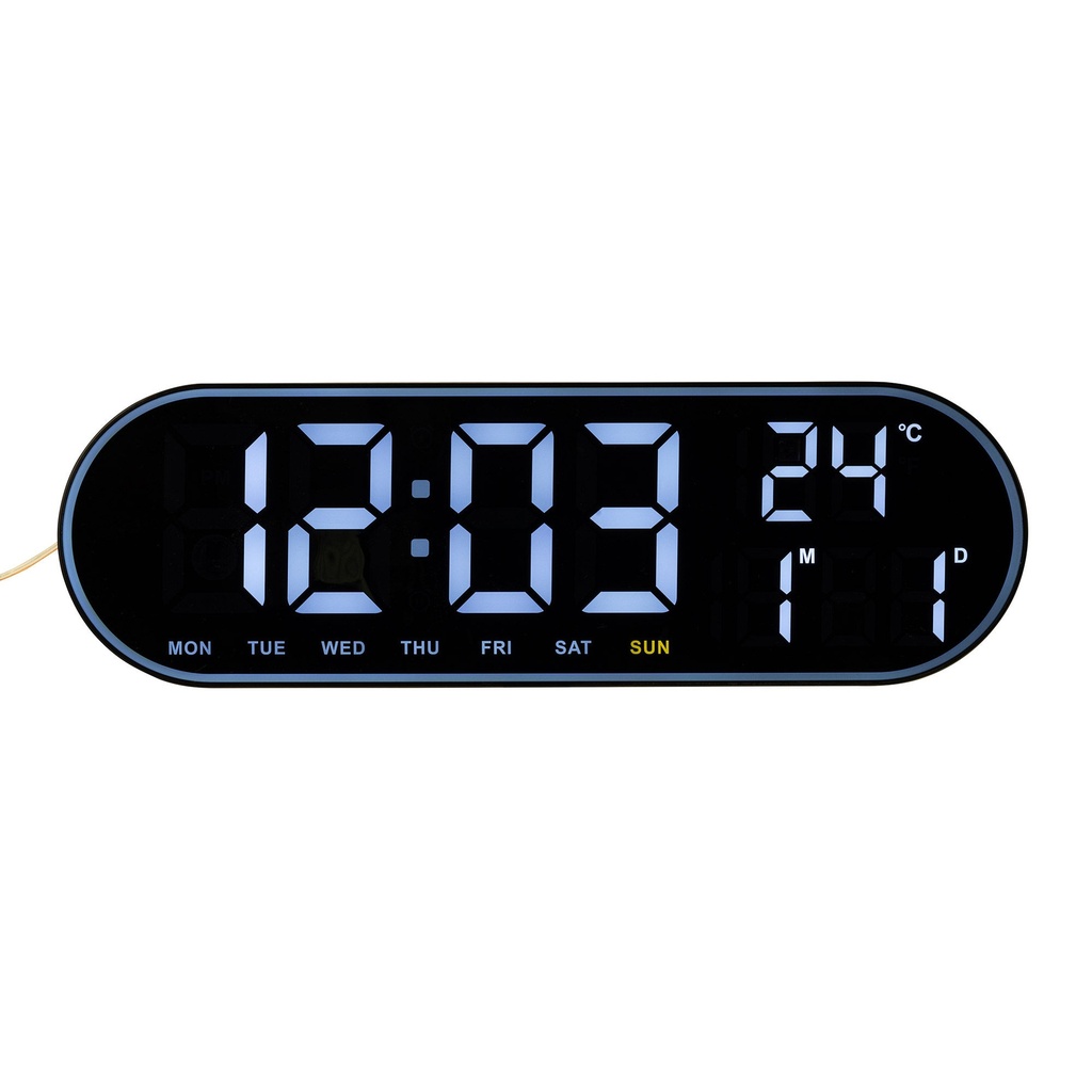 [PKPLEDMFCLOCKBLKW] Pitking Products Multi-Function LED Clock