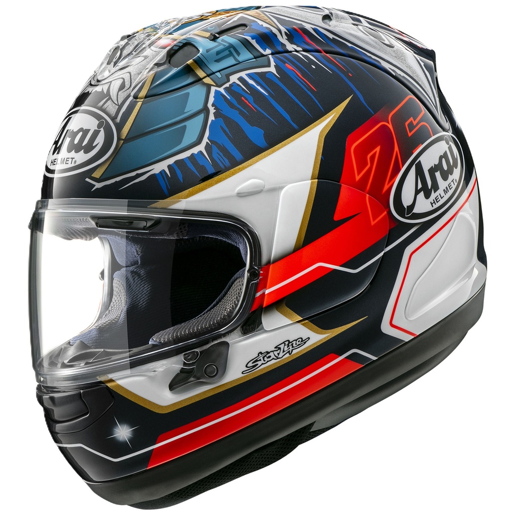 [5002419-3891302] Arai RX-7V Evo Pedrosa Shogun Replica Motorcycle Helmet (M (57-58cm))