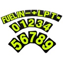 Bike-It Number Kit for Pit Board - 37PCS