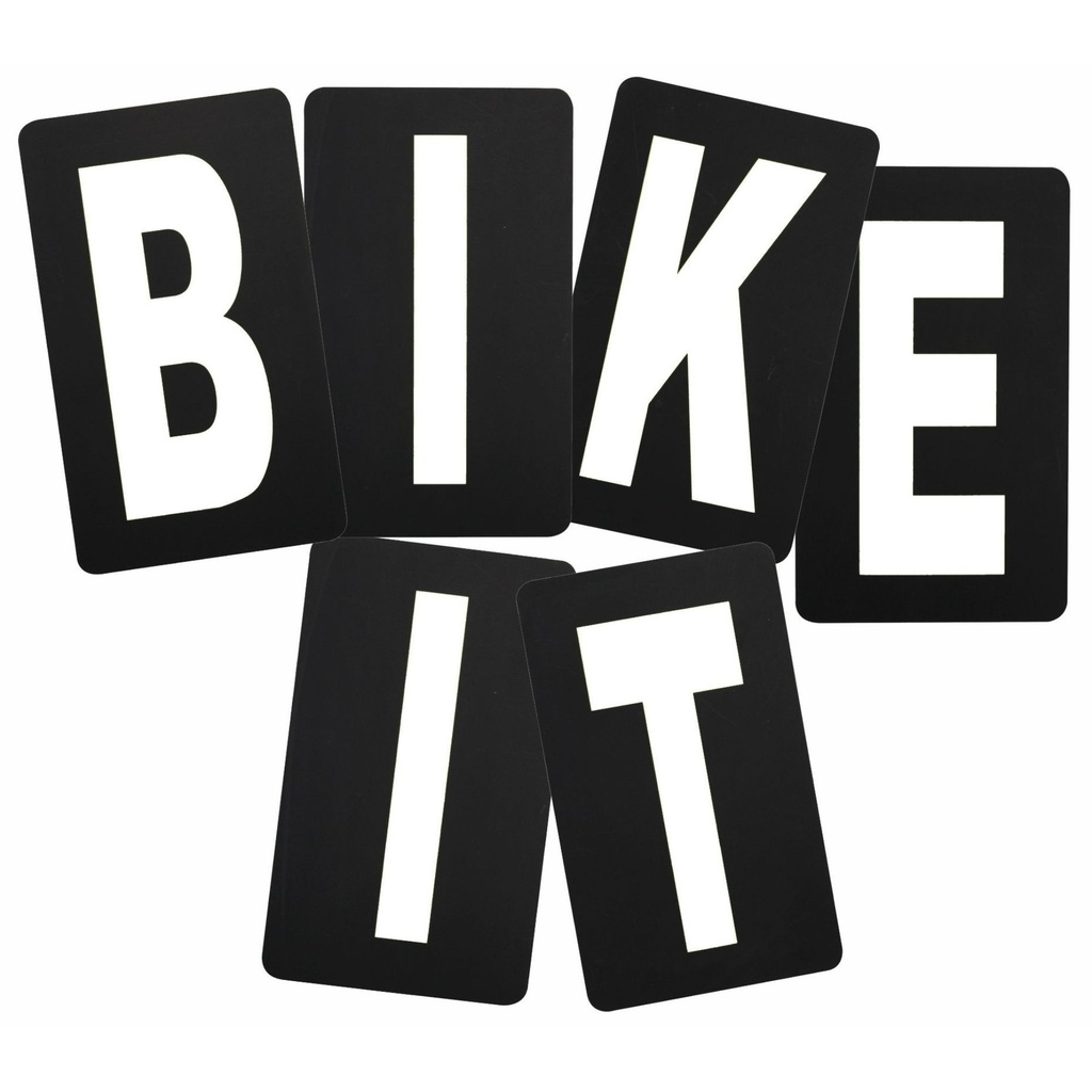 [5001702-3829473] Bike-It Spare Pitboard Letters (A, White)