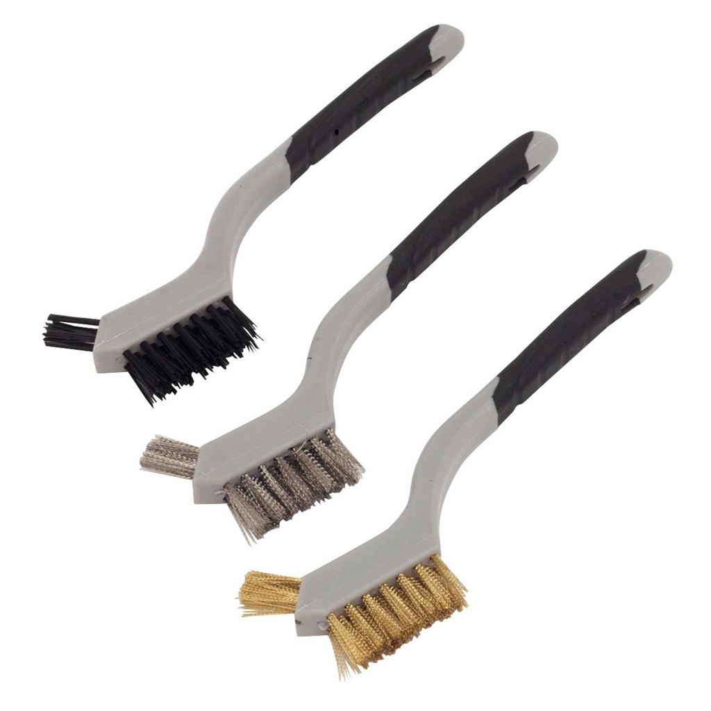 [SEAWB100] Sealey Wire Brush Set 3pc Miniature - WB100