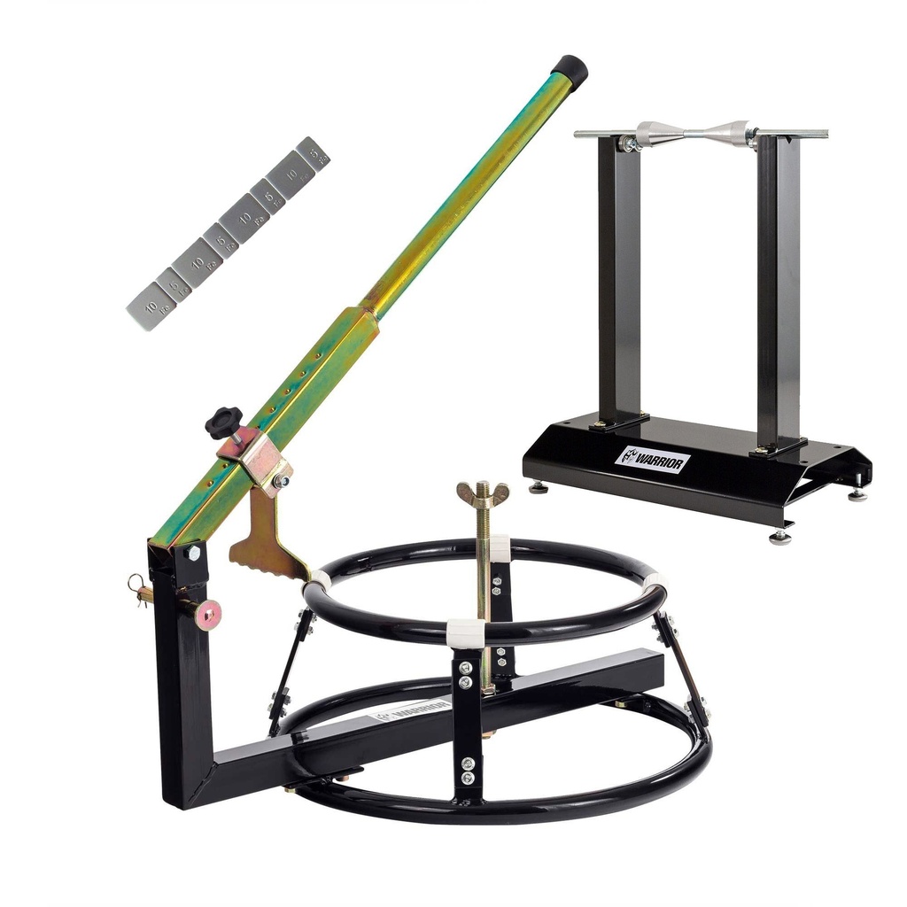 [UBRTYREFITTINGKIT8/AKN] Warrior DIY Motorcycle Tyre Fitting Package 8 - Changer/Balancer/Weights