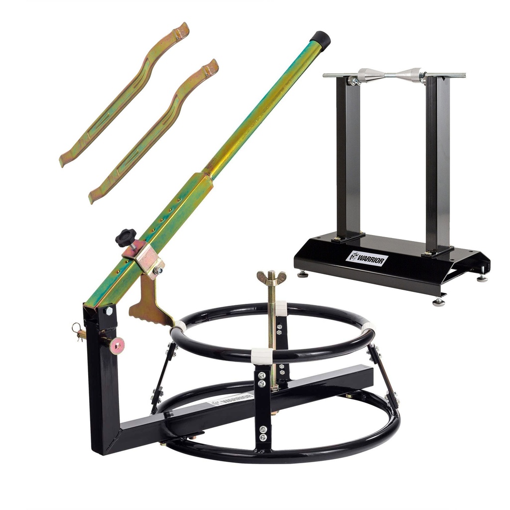 [UBRTYREFITTINGKIT2/AKN] Warrior DIY Motorcycle Tyre Fitting Package 2 - Changer/Levers/Balancer