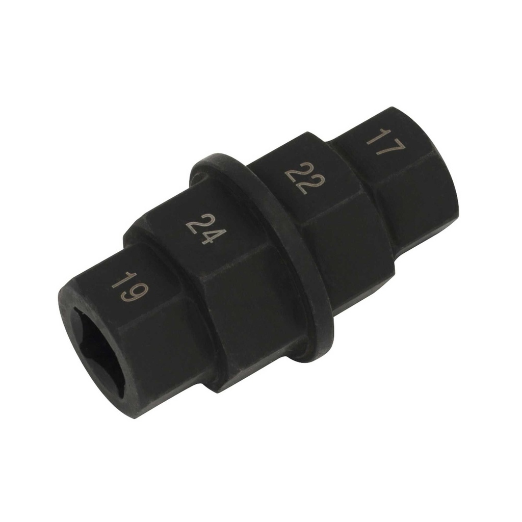 [SEAMS008] Sealey Motorcycle Spindle Tool 17, 19, 22 & 24mm - MS008