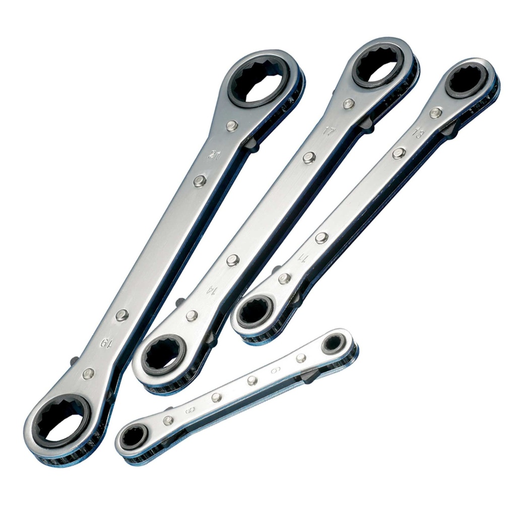 [BIKSPARTC01] Bike-It Five Piece Ratchet Spanner Set