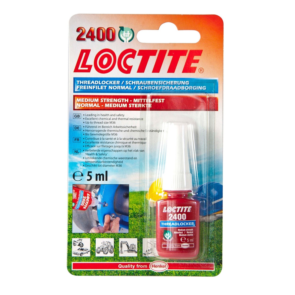 [LOC2400-5ML] Loctite 2400 Medium Strength Thread Locker
