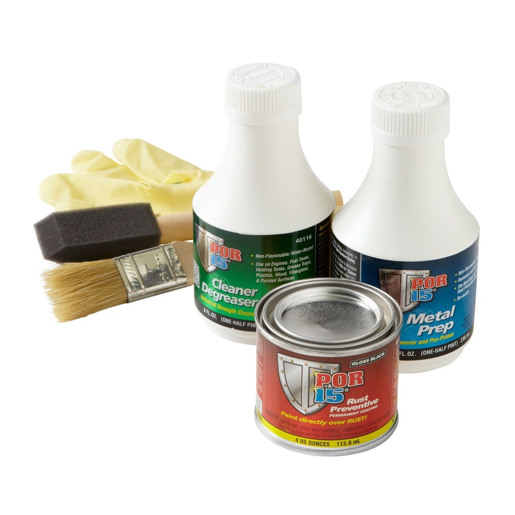 [FSTP237BLACK] POR15 Rust Treatment Super Starter Kit