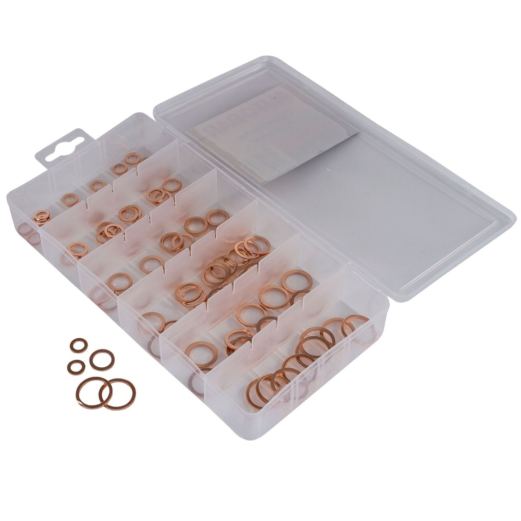 [DLPSAT117] Pitking Products Copper Washer Assortment - 100 Piece