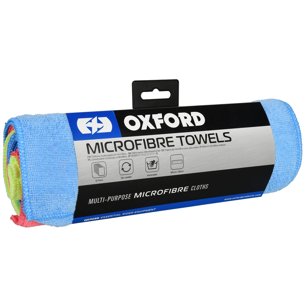 [OXFOX253] Oxford Microfibre Towels - Pack of 6
