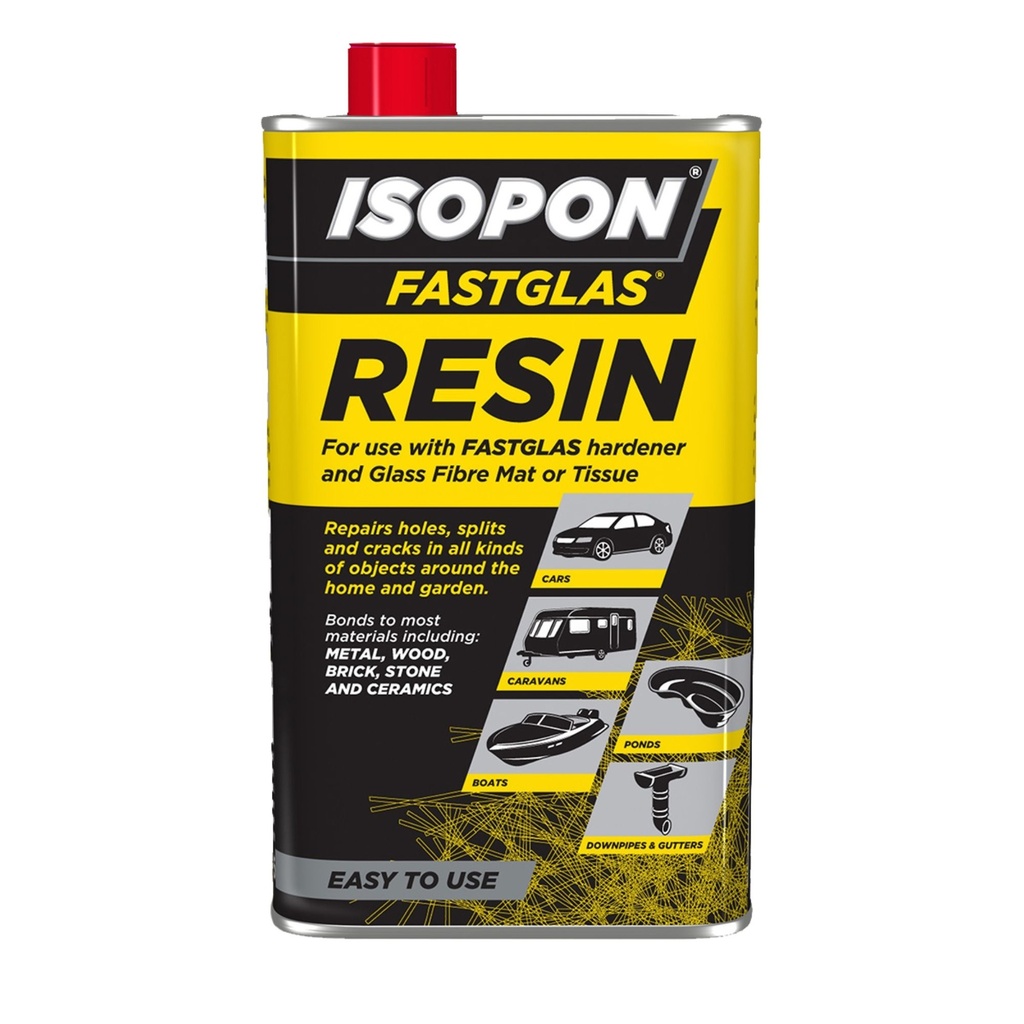 [2012129-2205516] Isopon Fastglas Glass Fibre Resin (250ml)