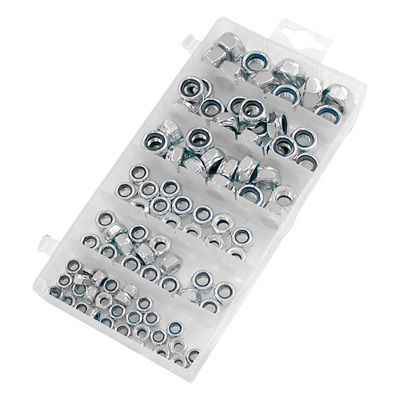 [BIKASST06] Bike-It 100pc Nylon Locknut Assortment